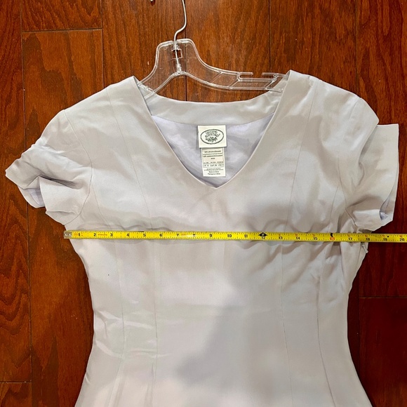 Vintage Laura Ashley 100% Silk Dress grey mauve - Picture 5 of 6